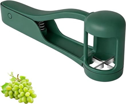 Fruit Snijder - Druiven Snijder - Snelle Maaltijd - Vaatwasserbestendig - 17 cm - Blauw