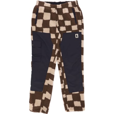 Chess Club Jacquard Sherpa-broek heren bruin