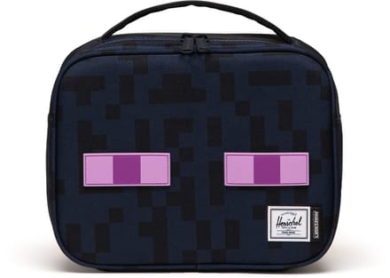 Herschel thermische zak Minecraft Pop Quiz Lunch Box Little Herschel Enderman donkerblauw