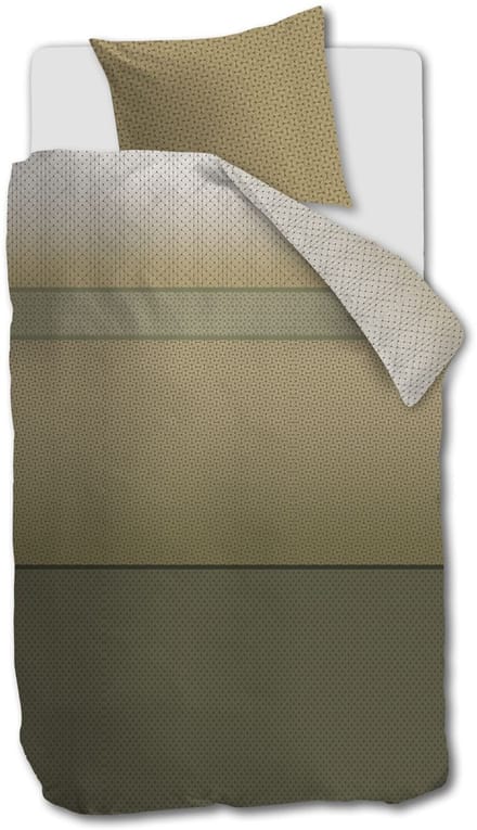 Beddinghouse Carter dekbedovertrek - Eenpersoons - 140 x 200/220 cm - Groen
