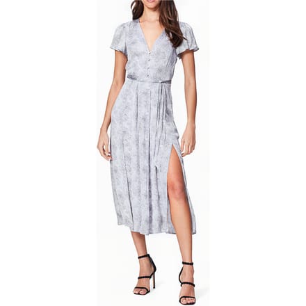 PAIGE Alayna Dress Silver Maat: XS | Midi Jurken Outlet | Dames | Grijs