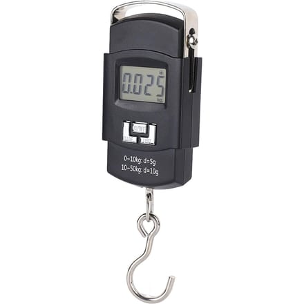 Hangweegschaal LCD-display 50kg Draagbare Digitale Visweegschaal met Comfortabele Handgreep gray