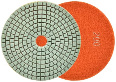 GEKO Diamant polijstpad 125mm - Nat gebruik - Klittenband bevestiging