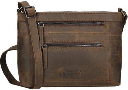 Enrico Benetti Genua Leren Crossbodytas - Bruin