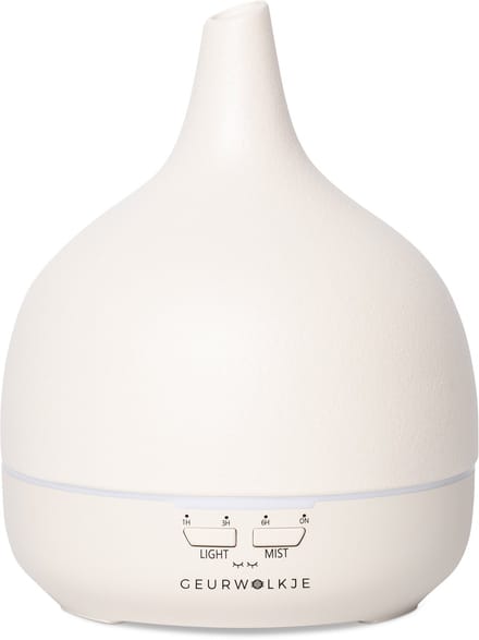 Geurwolkje Close-2-Nature 3.0 Aroma Diffuser – Ultrasone Geurverspreider – Keramiek Off-White – 400 ml