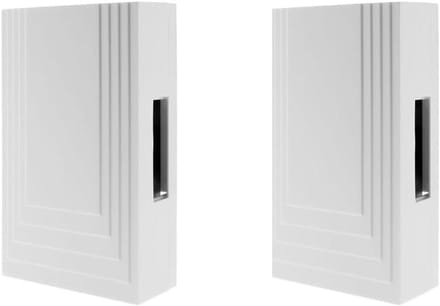 Bedrade Deurbel - Gong Set - Woning Beveiligen - Inclusief Transformator - 20.4 cm - Wit