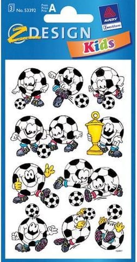 Avery Stickervel Bal 7,6 X 12 Cm Papier Zwart/wit 30-delig