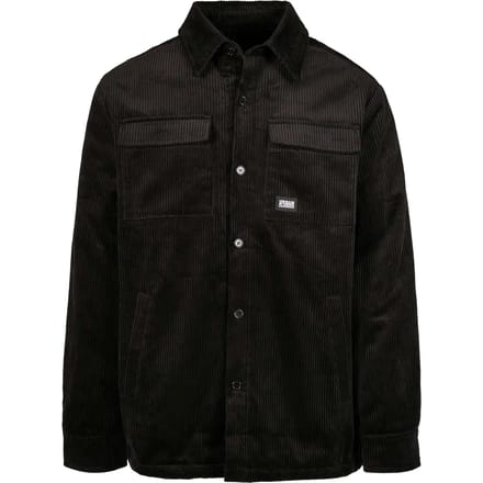 Urban Classics - Corduroy Shirt Jacket - M - Zwart