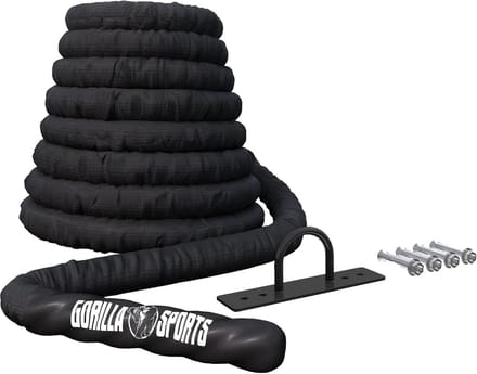 Fitness Touw voor Krachttraining - Inclusief Muurbeugel - 9 Meter
