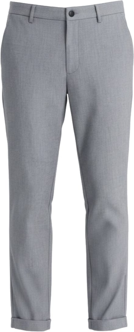 OMBRE Broek - Regular Fit - Rits - Effen Grijs M