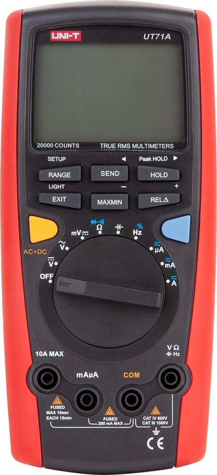 UNI-T UT71A - Multimeter - True RMS - LCD Scherm - USB Interface