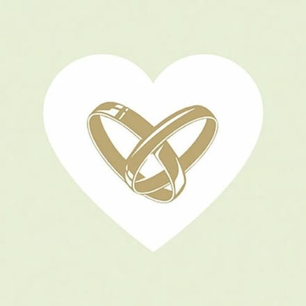 Ambiente - Lunch servetten - Love Rings Green
