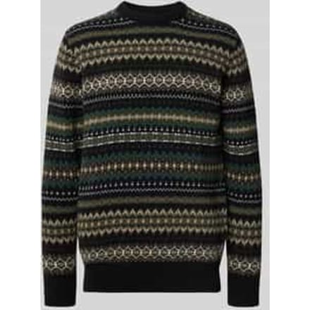 Regular fit gebreide pullover van zuivere wol, model 'ISLE CREW'