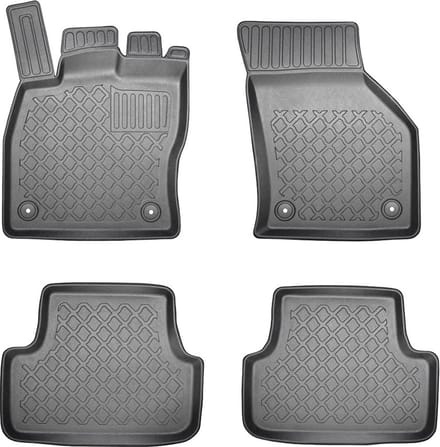 3D Automatten voor Volkswagen Golf 7, Golf 8 en Seat Leon 3 (5F) (vanaf 2012-) - 4-delig - TPE-Rubber