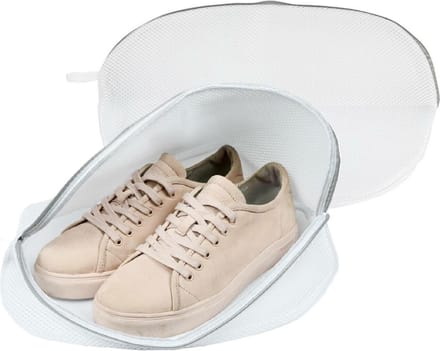 Benson Waszak schoenen - 2x - 1 paar - wasnet - wit - 42 x 24 cm