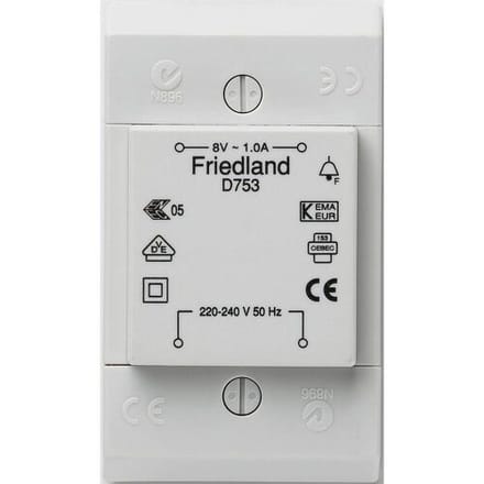 Honeywell Home D753 Beltransformator 8 V/AC 1 A