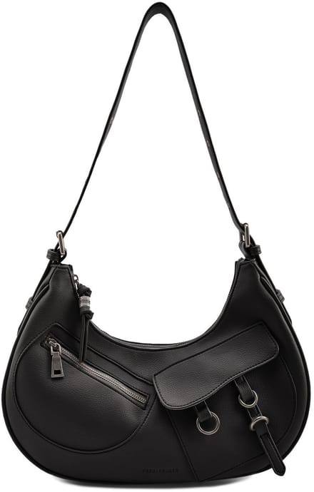 FREDsBRUDER schoudertas My Bestie Shoulderbag With Pockets Black zwart