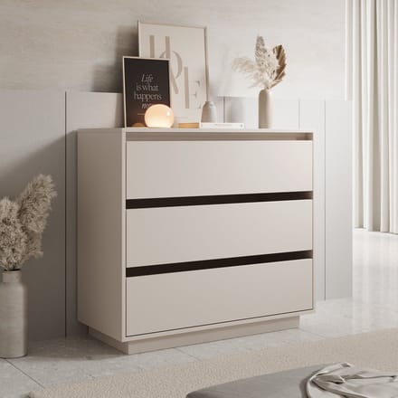 Meubella - Tivaro - Ladekast - Beige - 94x41x87 cm