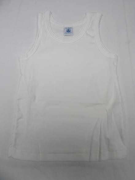 Petit Bateau - Singlet - Onderlijf - Meisje- Wit - 12 jaar 150