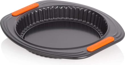 Hardened non-stick baking pan for quiche-flan 26 cm black - high quality