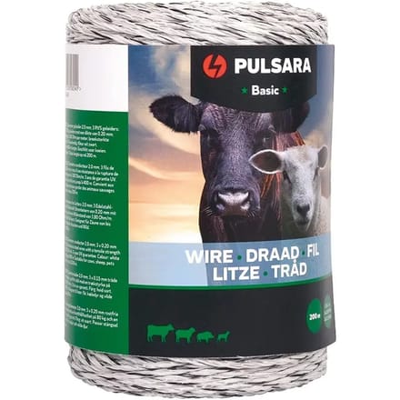 Pulsara Schrikdraad Basic 200m wit – Betaalbare oplossing Voor Afrastering