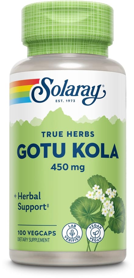 Solaray Gotu Kola (Centella Asiatica) 100 vegacapsules