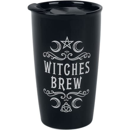 Alchemy England - Gothic Mok - Witches Brew - voor Geen - wit-zwart