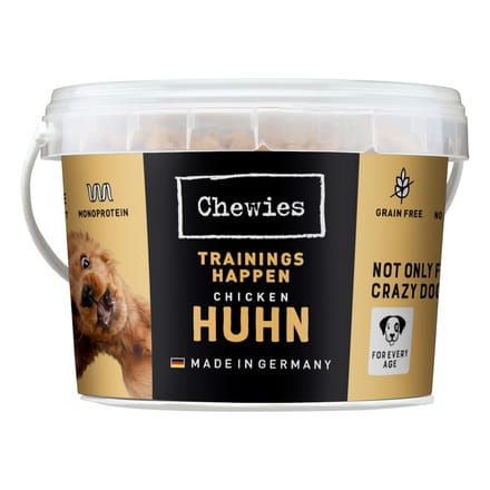 2x300g Mono-Eiwit Trainingssnack Kip Chewies Hondensnacks