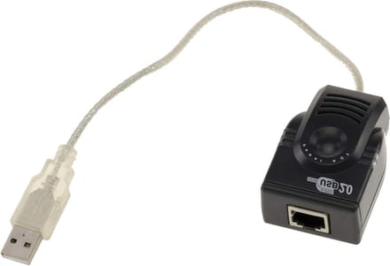 USB naar LAN Adapter - Ethernet Adapter - Bekabeld Netwerk - Moschip Chipset - 10/100 Mbps - Zwart