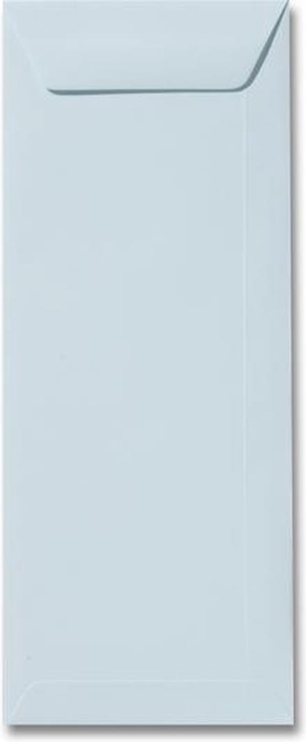 Envelop 12,5 x 31,2 Zachtblauw, 60 stuks
