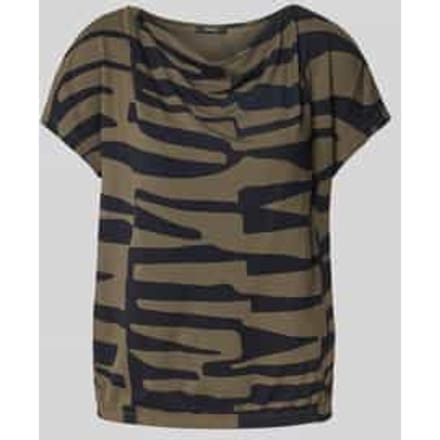 T-shirt met cascadehals, model 'Sapaya'