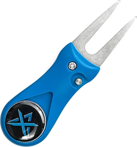 Inklapbare Pitchfork - Inclusief Bal Marker - Pitch Fork - Golf Accessoire - Blauw - ATHLIX