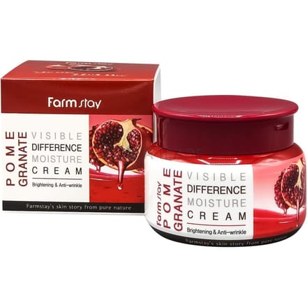 Farm Stay Granaatappel Zichtbaar Verschil Hydraterende Crème 100g + WILLEKEURIG CADEAU red