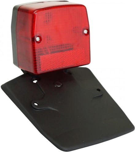 Feu arrière avec support de plaque pour mobylette Peugeot 103 SPX Neuf cyclo mob