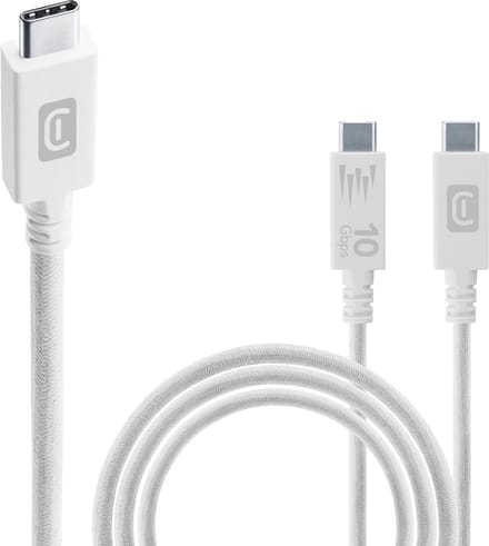 Cellularline USB-C naar USB-C Kabel 150cm - USB 3.1 Fast Transfer - Blanc