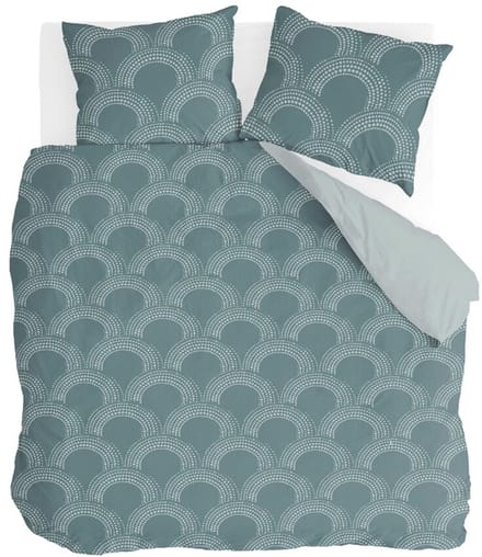 Byrklund Dekbedovertrek Curved Space - 200x220 - 100% Polyester - Groen