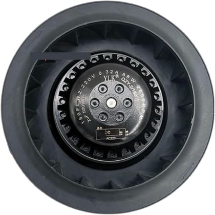 Radiale Ventilator - Centrifugaal Ventilator - Koeling Componenten - Industriële Kwaliteit - 180mm - Zwart