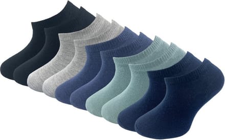 10 paar Kids Sneakersokken - SQOTTON® - Multicolor - Maat 27-30