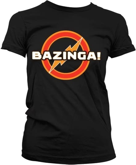 The Big Bang Theory Dames Tshirt -M- Bazinga Underground Logo Zwart
