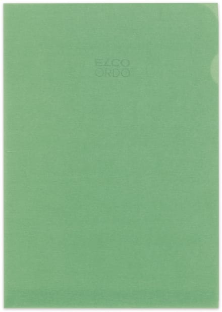 Elco Transparant L-map Papier A4 groen 100 stuks