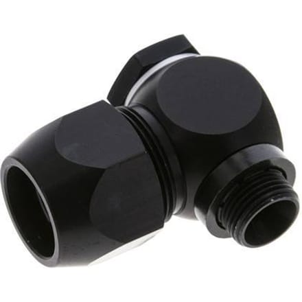 20x13mm & G3/8'' Aluminium L-Vorm Knelfitting Buitendraad 10bar Kunststof en Polyamide