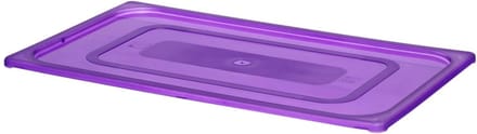HENDI Deksel GN 1/9 – Paars – 176x108 mm – Allergenenmarkering