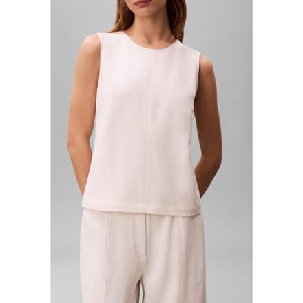 Calvin Klein Heavy Textured Top Tofu Größe: 4 | Tanktops Outlet | Damen