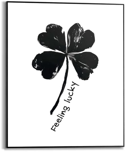 Schilderij Feeling Lucky - 50 x 40 - Hout - REINDERS