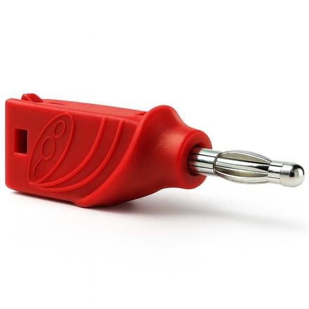 Velleman Banana plug 4mm stapelbaar - Rood