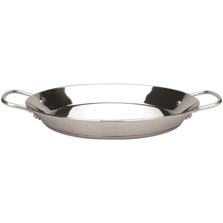 Poêle à paella - IBILI - Premier - 40 cm - Acier inoxydable - 9 portions