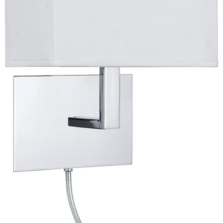 Searchlight Wandlamp 6519 met LED leeslamp, chroom