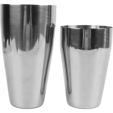 Shaker Cocktail Tin 2-laags 800 en 600 ml Goed afgesloten roestvrijstalen cocktailshakers voor L gray