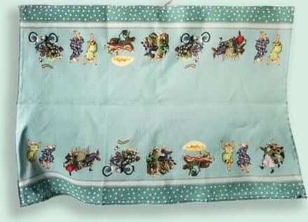 keukenhanddoek licht turquoise