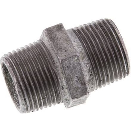 R 3/4'' Verzinkt Gietijzeren Borstnippel 25 Bar [5 Stuks]